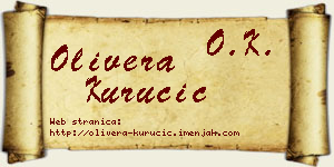 Olivera Kurucić vizit kartica